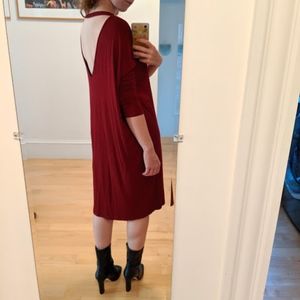 Oversized Open Back Dress